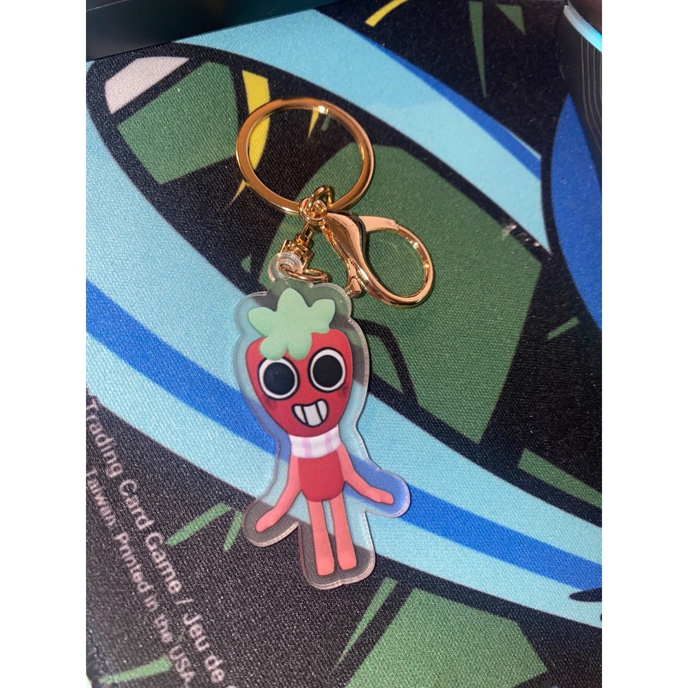 DW Sprout Seedly Keychain Keyring Acrylic Metal Clasp Charm‎ Dandy's World